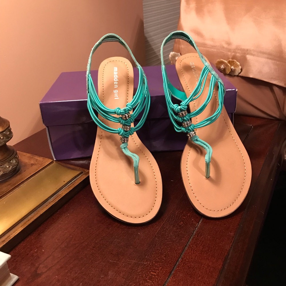 Steve Madden mint green sandals